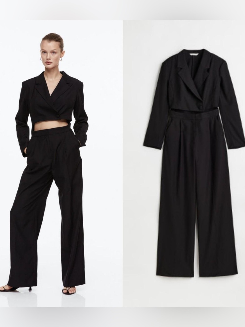 AMAZING H&M Cut-Out Blazer Jumpsuit,